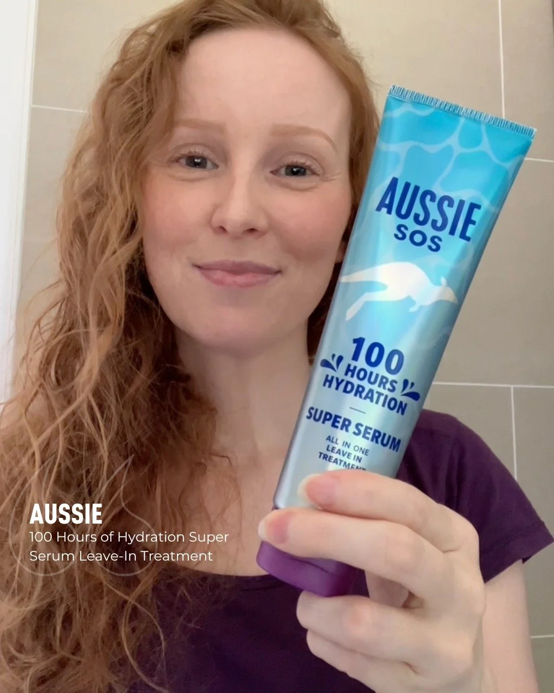 ✨ Soft, healthy hair made easy! ✨ Our Beauty Buddy @lou_sheffield is loving the @aussiehair SOS 100 Hours of Hydration Super Serum Leave-In Treatment! 💖

She highlights that her hair feels soft and healthy, and it's super easy to use, a little goes 