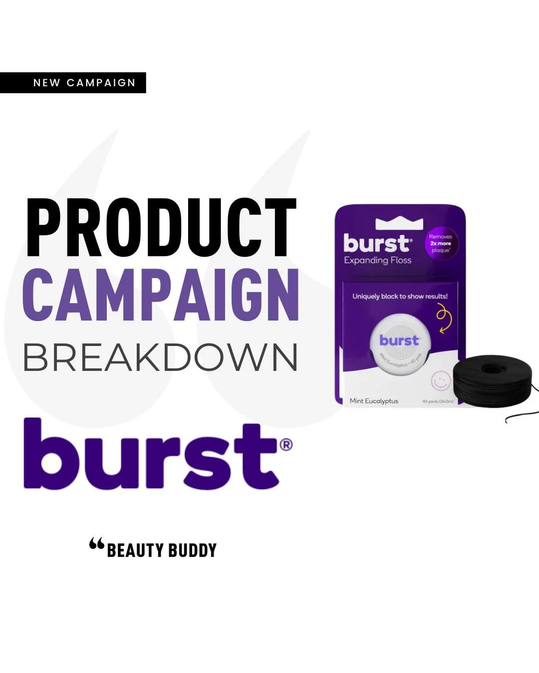 Were you one of the fortunate Beauty Buddies selected to receive the amazing @burstoralcare Expanding Floss? 🤩 We're so excited for you to experience this high-quality oral care essential!
This mission features Burst's Expanding Floss, designed to