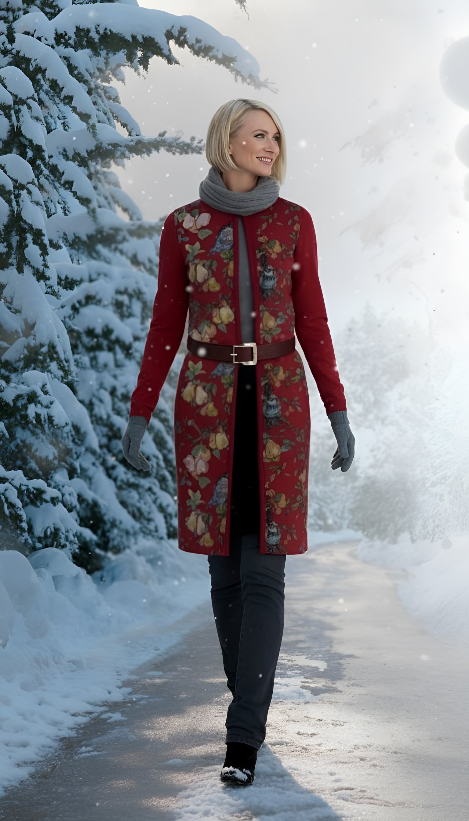 Model in Red Partridge Nikki Duster.jpeg