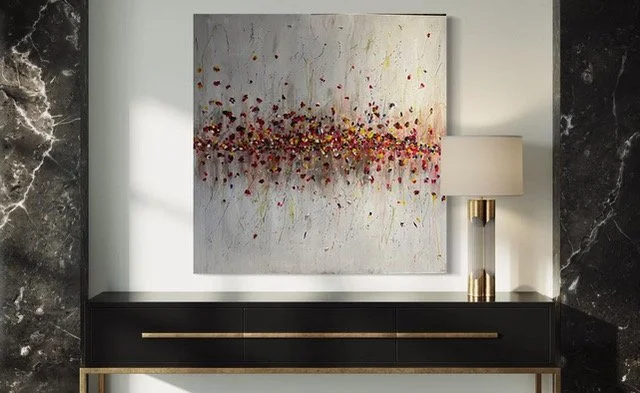 Custom Colourful Acrylic on canvas art by Third Wind Art