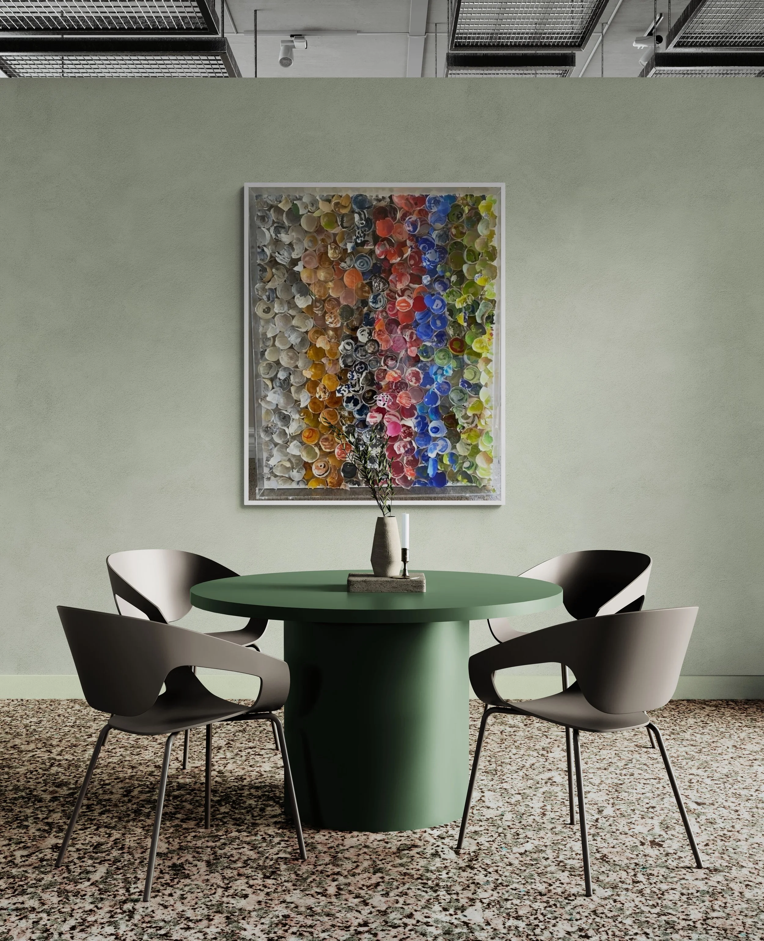 Colourful eggshell art by Third Wind Art