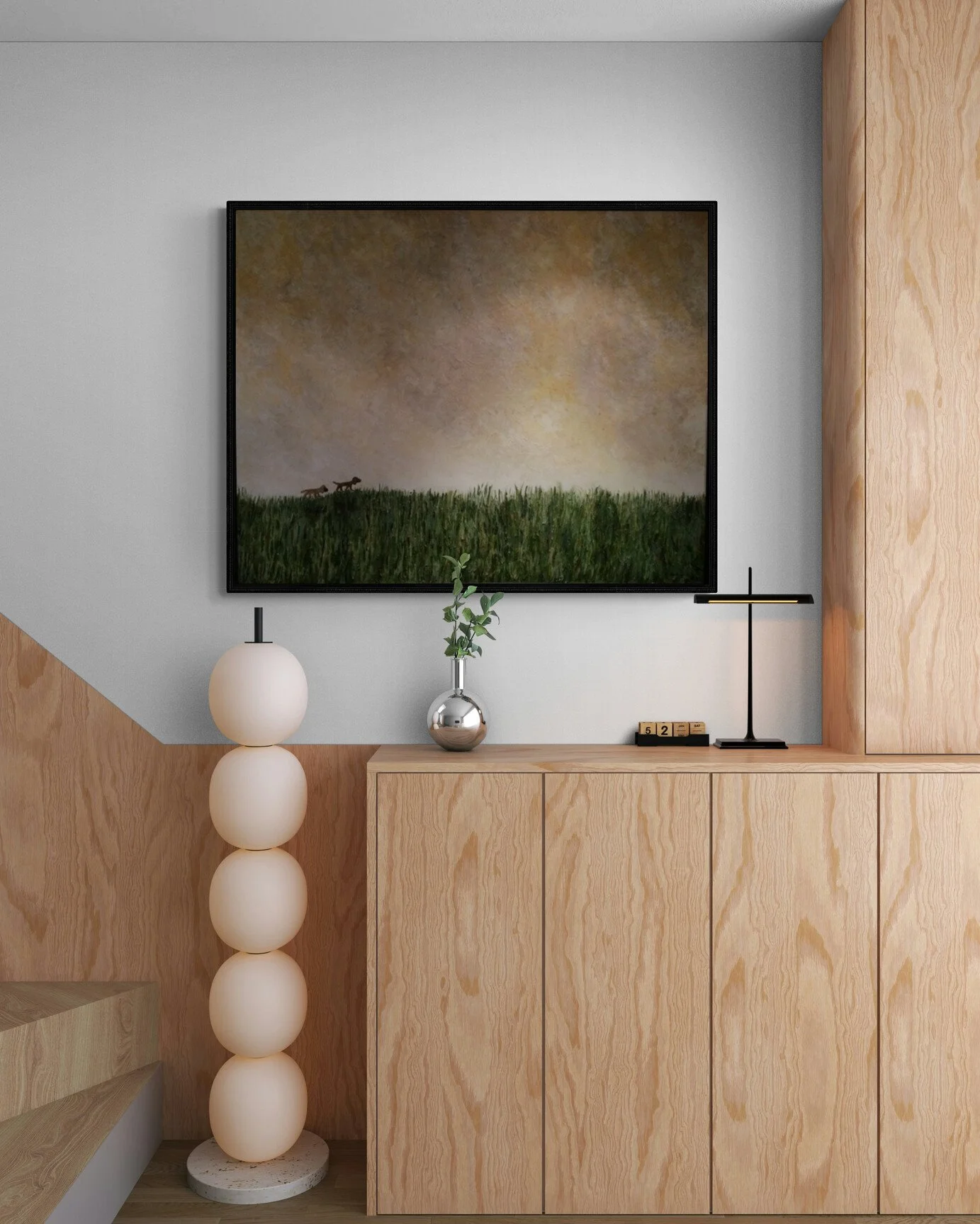 Scenic acrylic painting by Third Wind Art