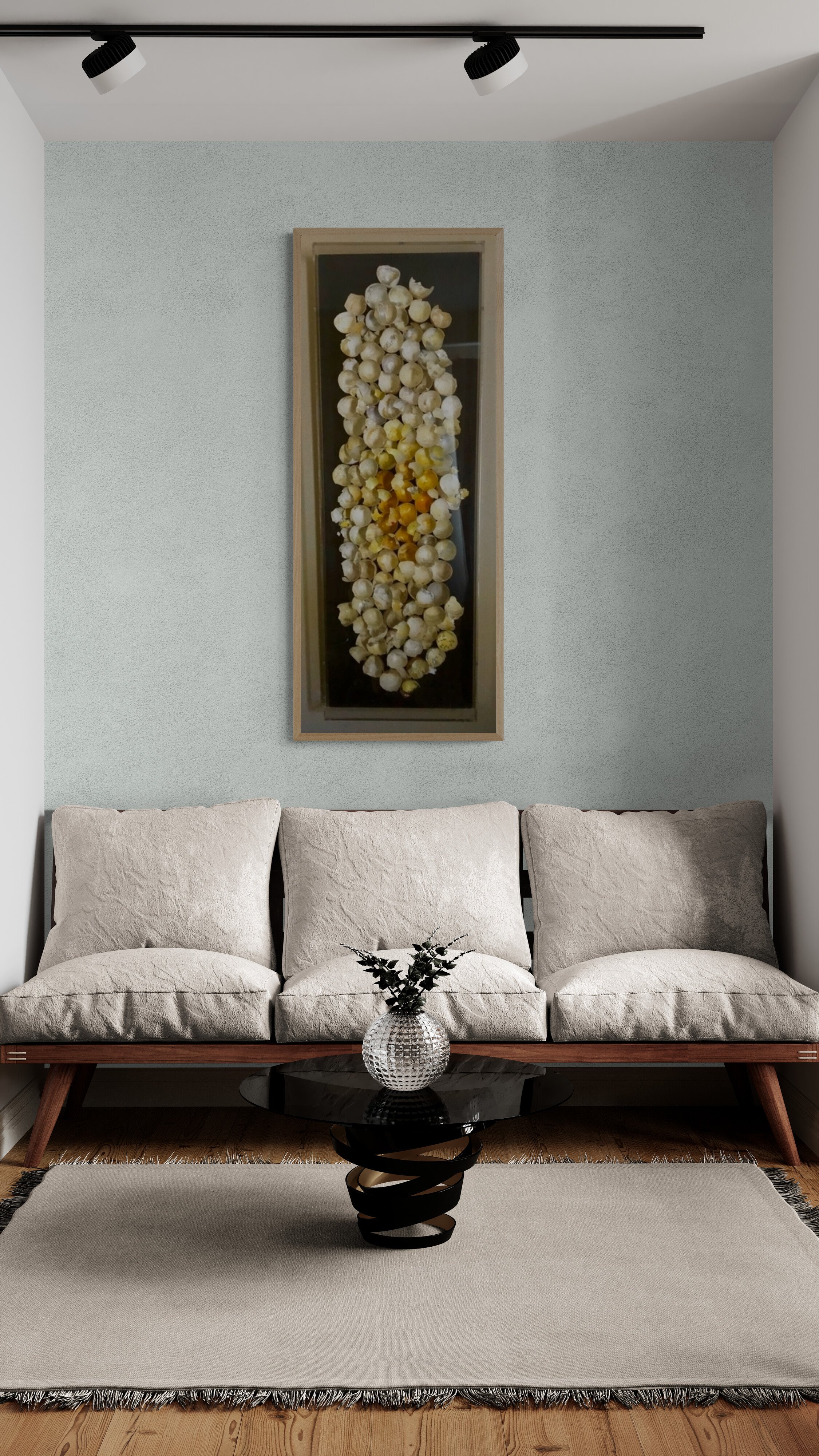 Tranquil elongated eggshell art by Third Wind Art