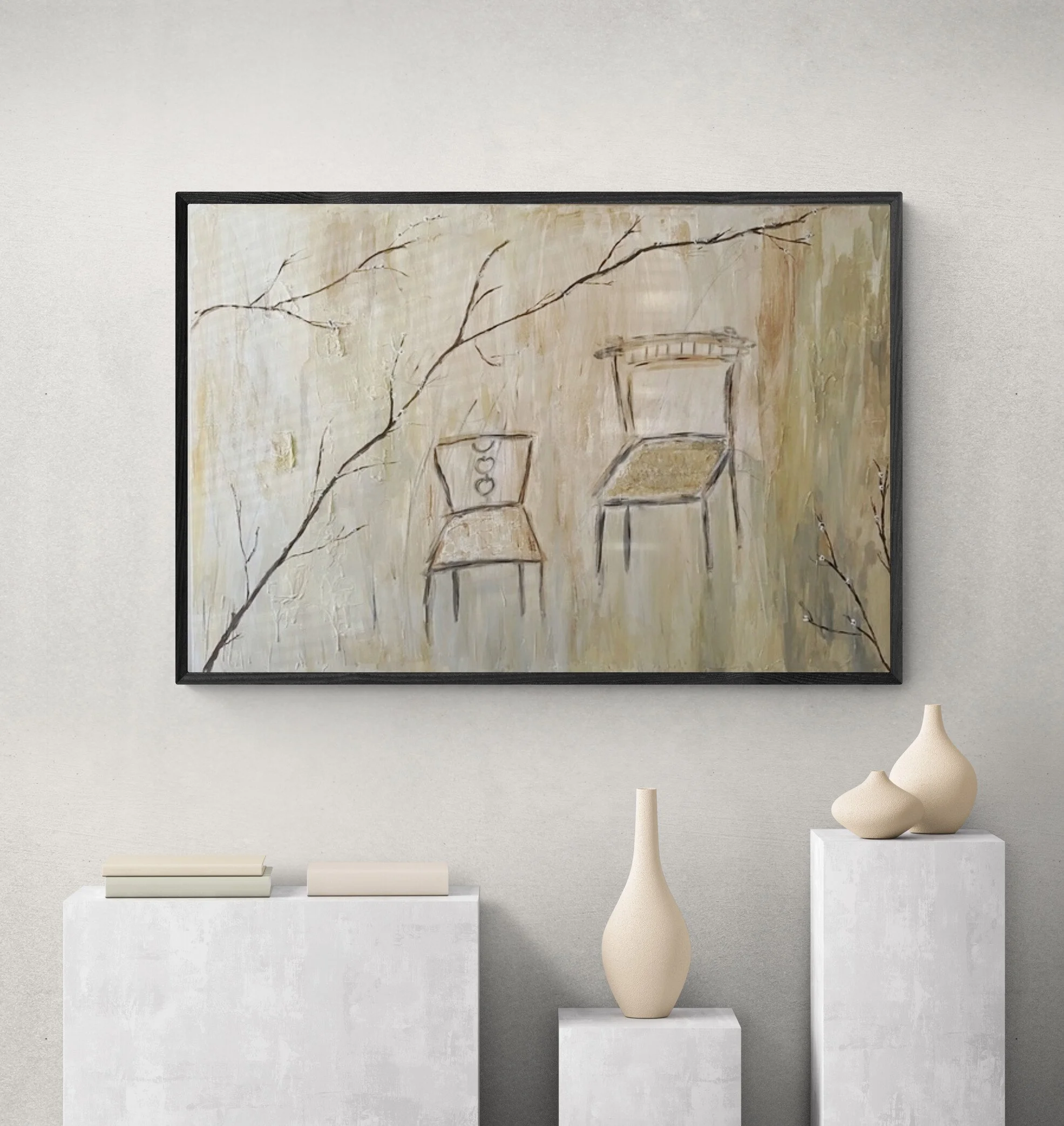 Texture on canvas art for natural art by Third Wind Art