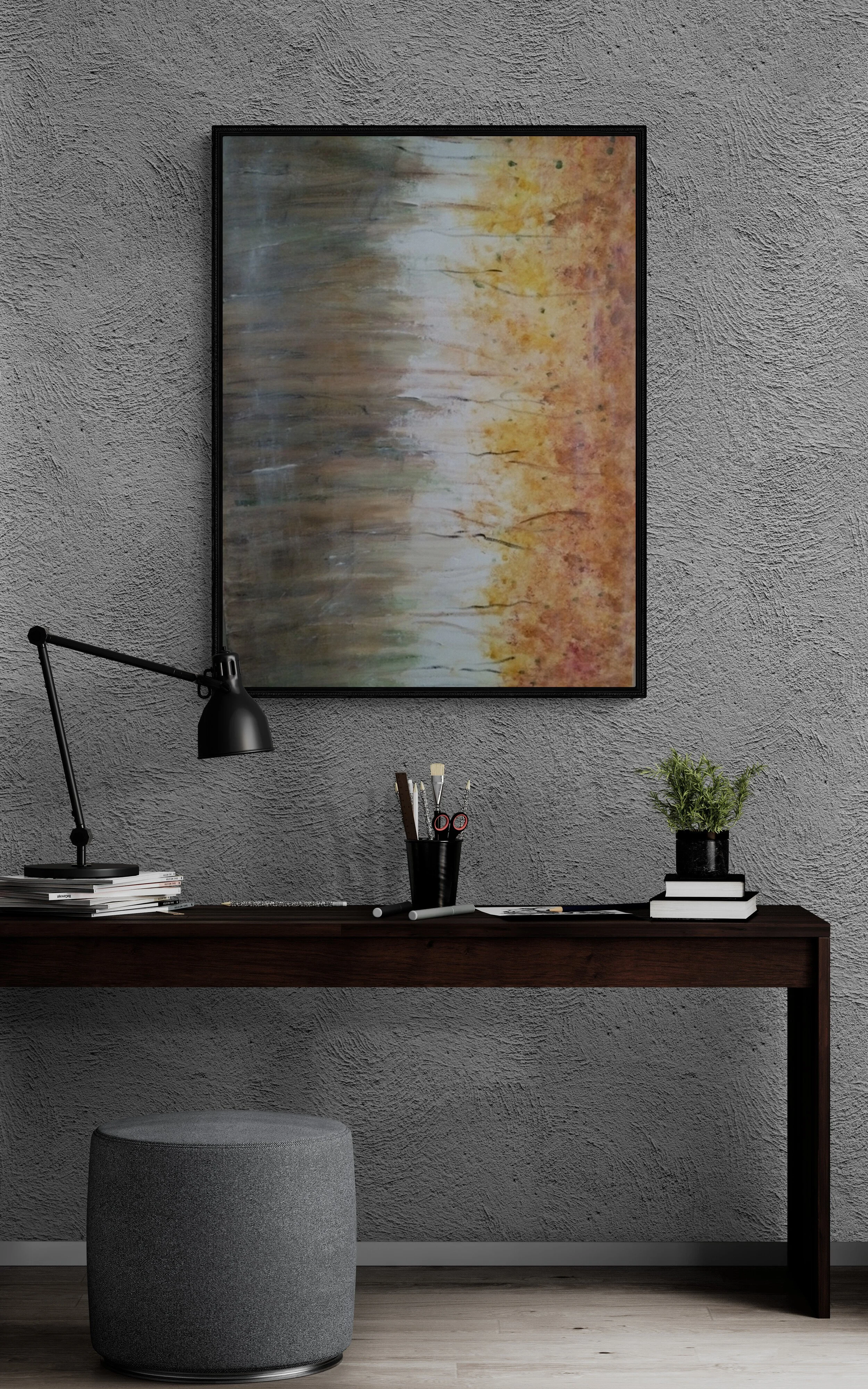 relaxing abstract Acrylic on canvas by Third Wind Art