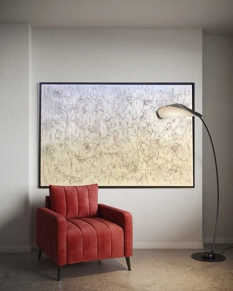 A striking natural art piece by Heather Gilboe and Third Wind Art