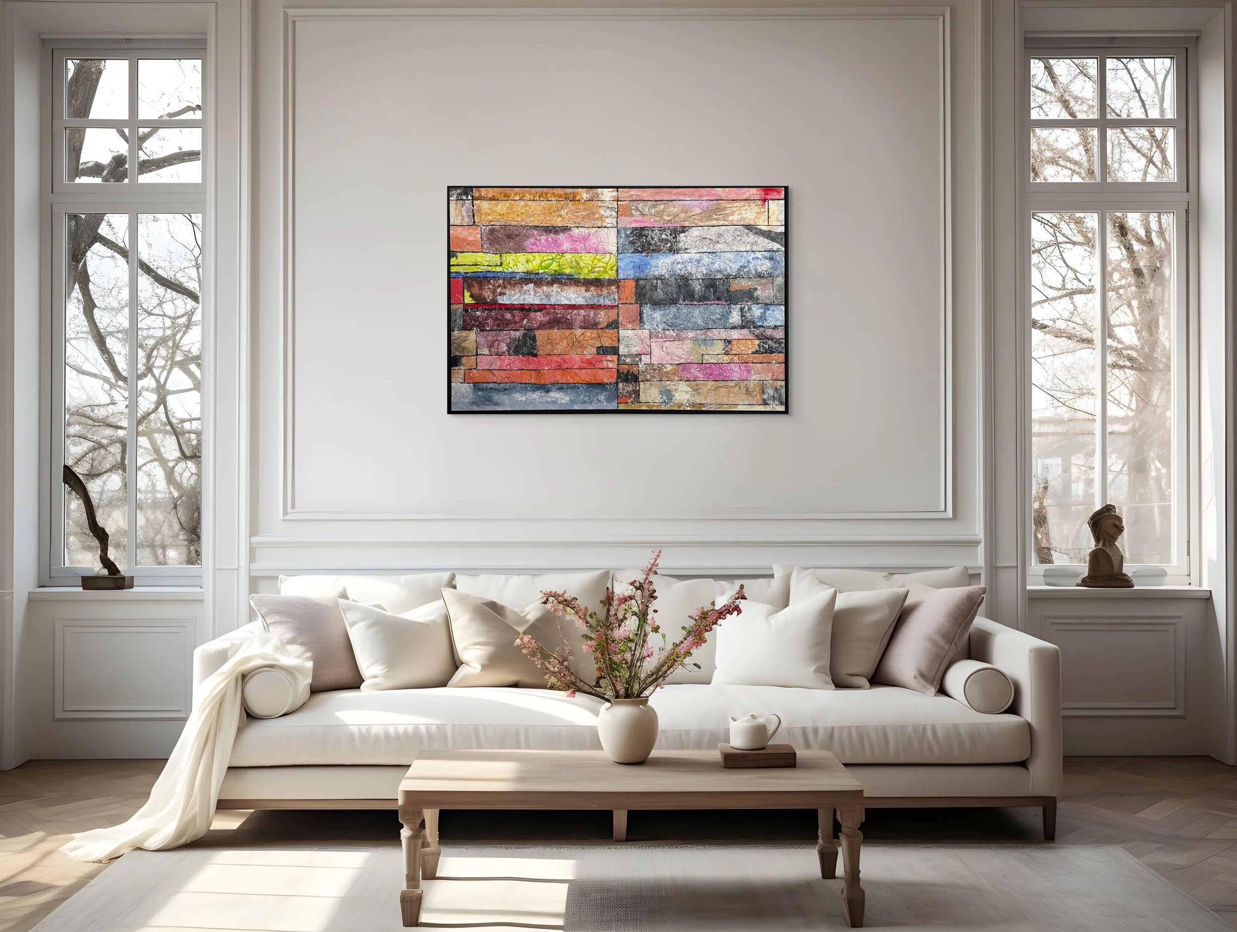 Scenic acrylic painting by Third Wind Art