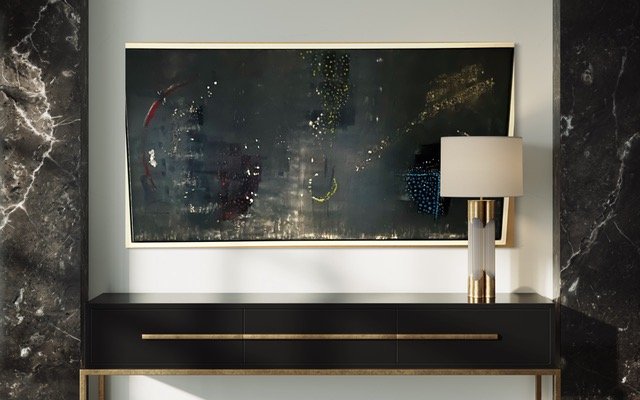 Create serenity in your home with textured acrylic on canvas 