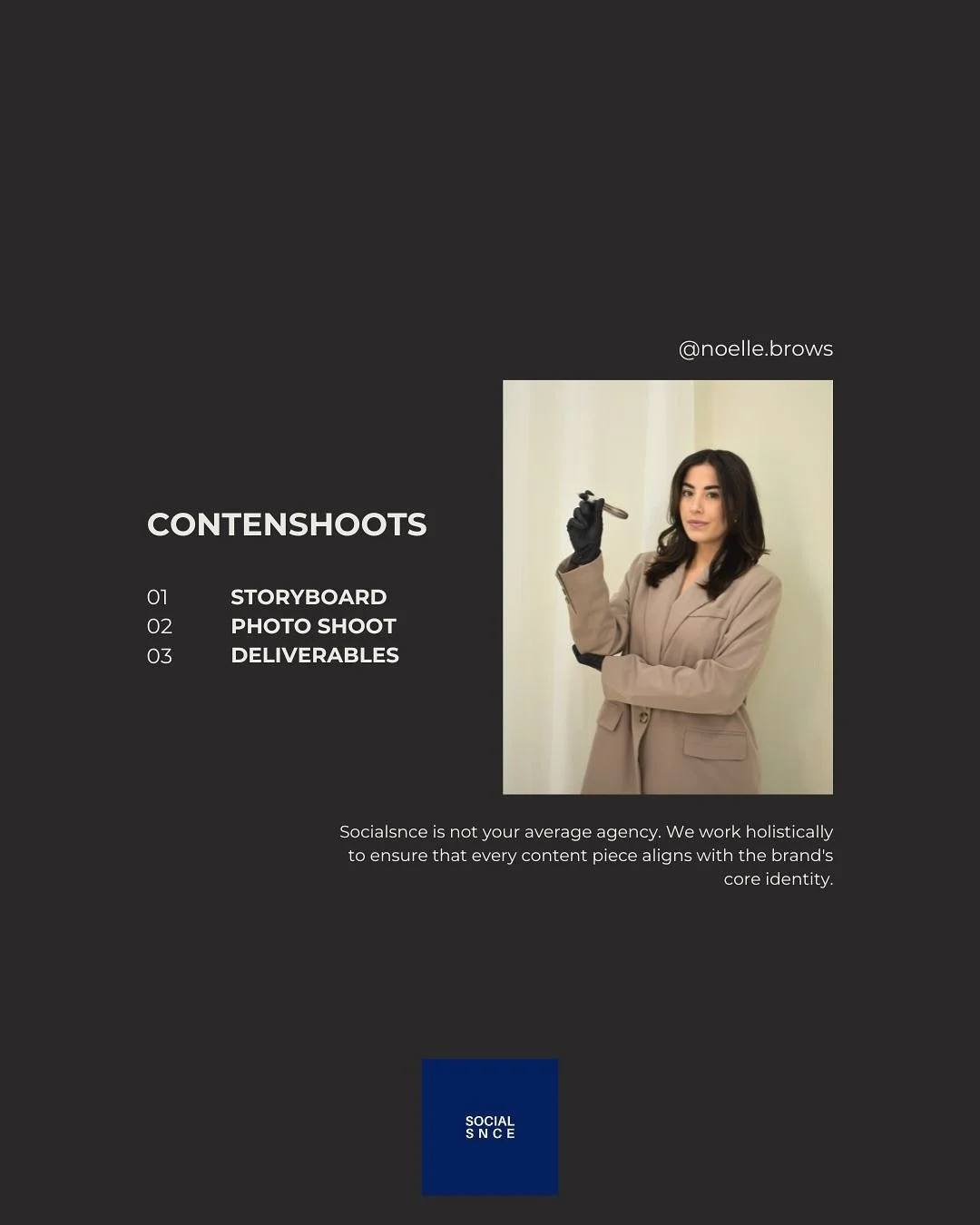 From vision to content 📸 @noelle.brows 

Would you also like new photo&rsquo;s &amp; video&rsquo;s for your website &amp; social media?

Send us a DM 💙