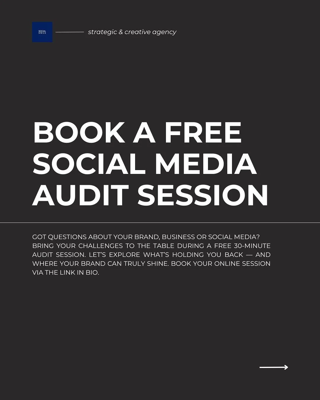 Feeling that nudge? Act on it and book your free 30-min audit session via the link in bio 💙