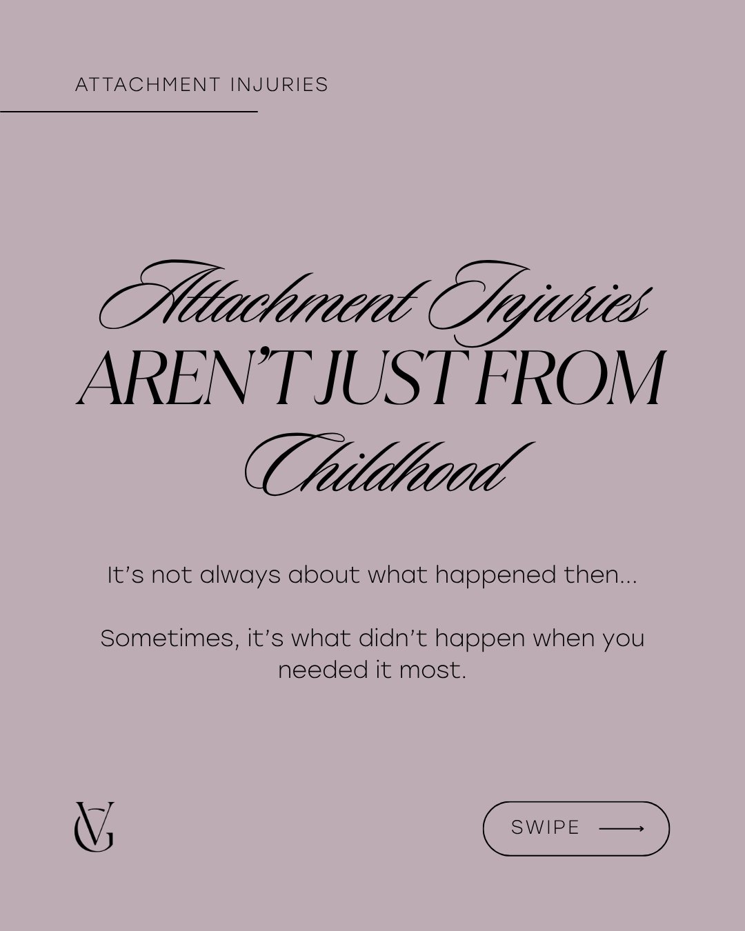 Attachment injuries aren&rsquo;t always from childhood.
Sometimes, they&rsquo;re from the moments in adulthood when you needed someone, and they weren&rsquo;t there. When your pain was dismissed. When your needs were met with silence.

These moments 