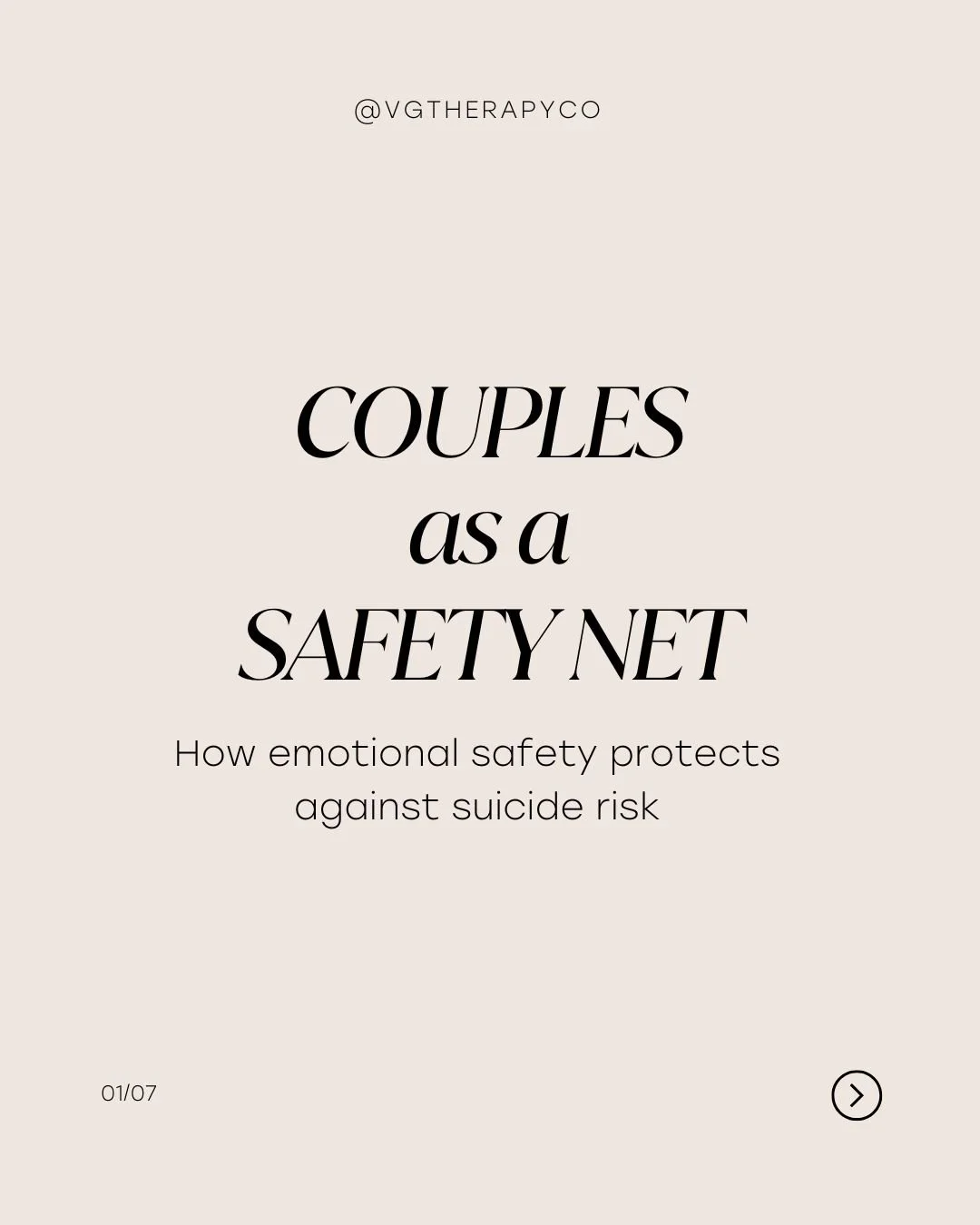 Relationships have the power to protect.

When partners create emotional safety, a space where both people feel seen, heard, and valued, they become a buffer against life&rsquo;s hardest moments.

Emotional safety doesn&rsquo;t mean fixing every prob