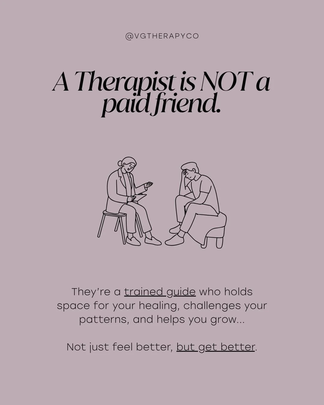 Therapy isn&rsquo;t just about having someone to talk to it&rsquo;s about having someone trained to help you heal.

As a therapist, we're here to guide you to help you understand your patterns, challenge your thoughts, and move toward lasting change.