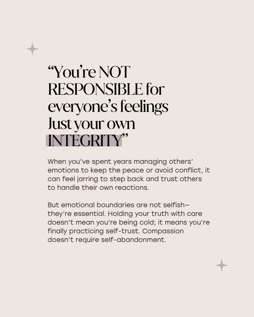 When you&rsquo;ve spent years managing others&rsquo; emotions to keep the peace or avoid conflict, it can feel jarring to step back and trust others to handle their own reactions. But emotional boundaries are not selfish&mdash;they&rsquo;re essential