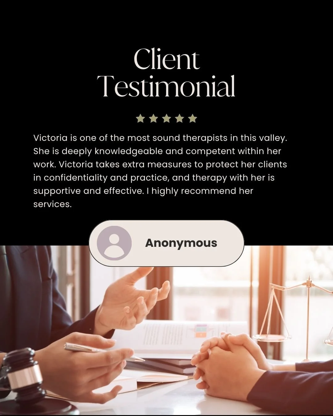 We&rsquo;re so grateful for the kind words and trust our clients share. 💙

At VG Therapy Co., we&rsquo;re committed to providing therapy that feels safe, supportive, and effective. Confidentiality, compassion, and competence are at the core of every