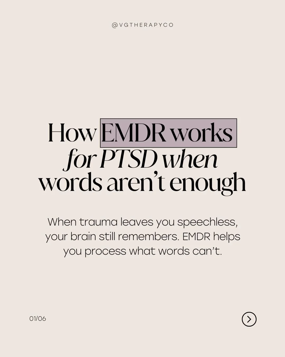 Sometimes, words can&rsquo;t reach the places where trauma lives.
You may understand what happened, yet still feel stuck in the same emotional loop.

That&rsquo;s where EMDR (Eye Movement Desensitization and Reprocessing) helps.
It&rsquo;s a therapy 