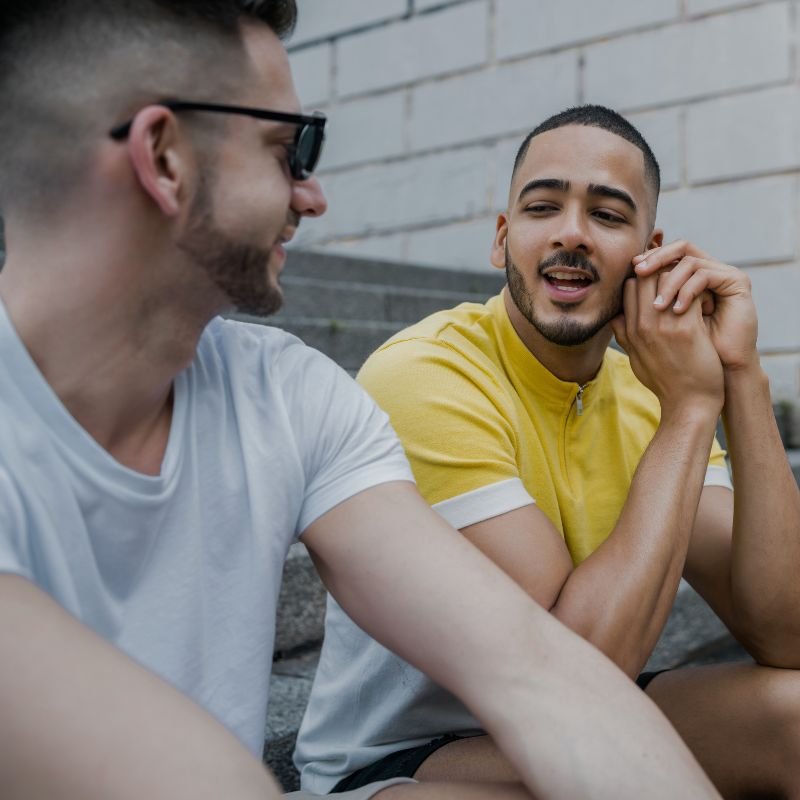 men opening up their feelings