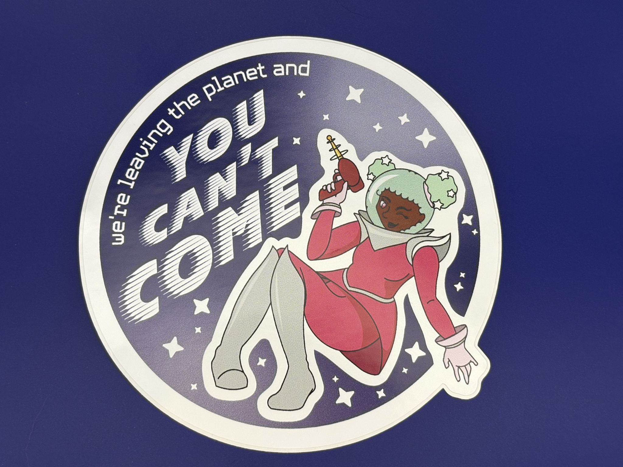 "Leaving the Planet" Sticker