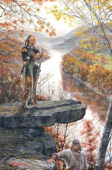 Nancy Ward and Chief Dragging Canoe
