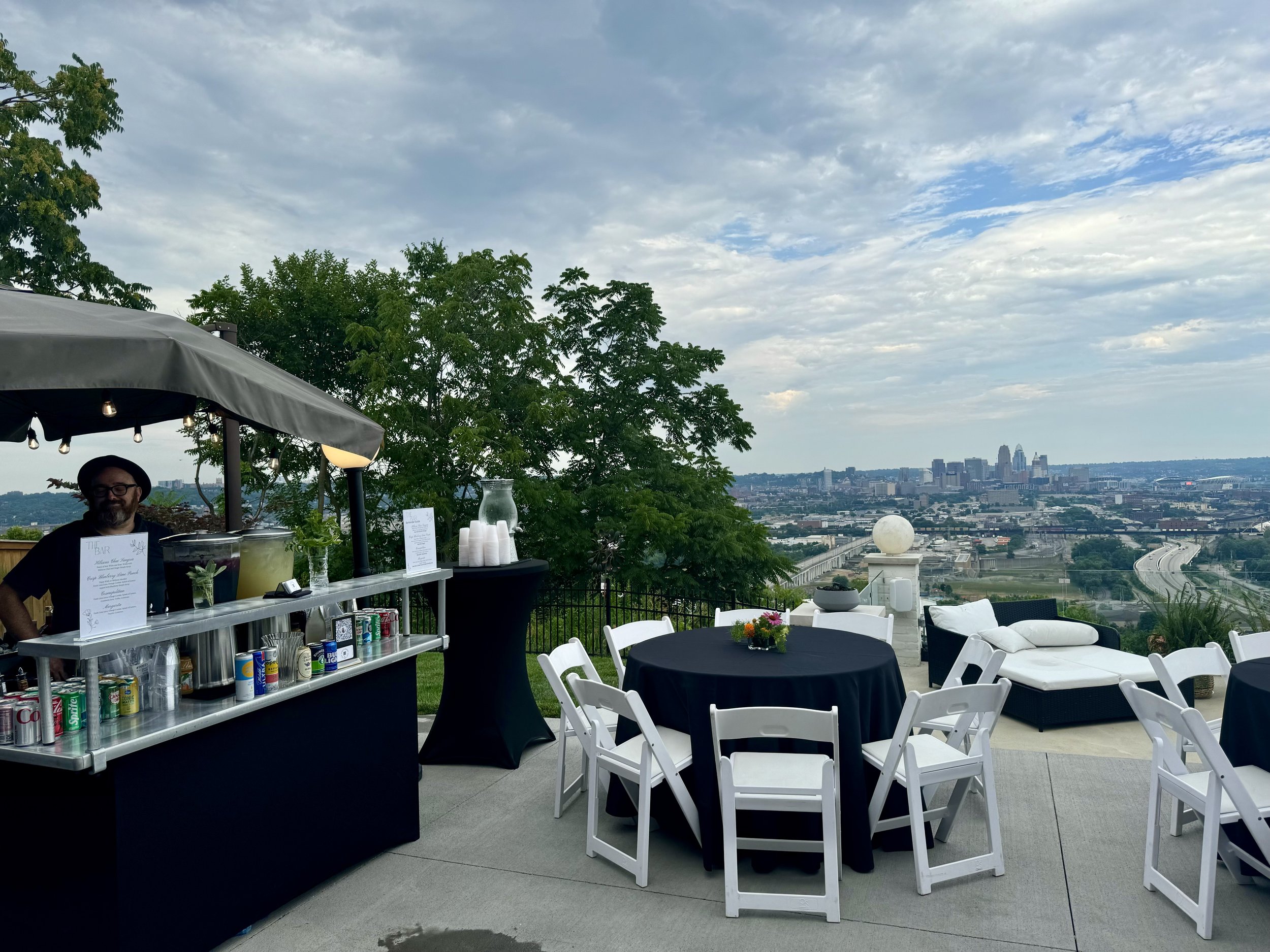 Portable Bar at a Private Residence in Cincinnati Ohio.