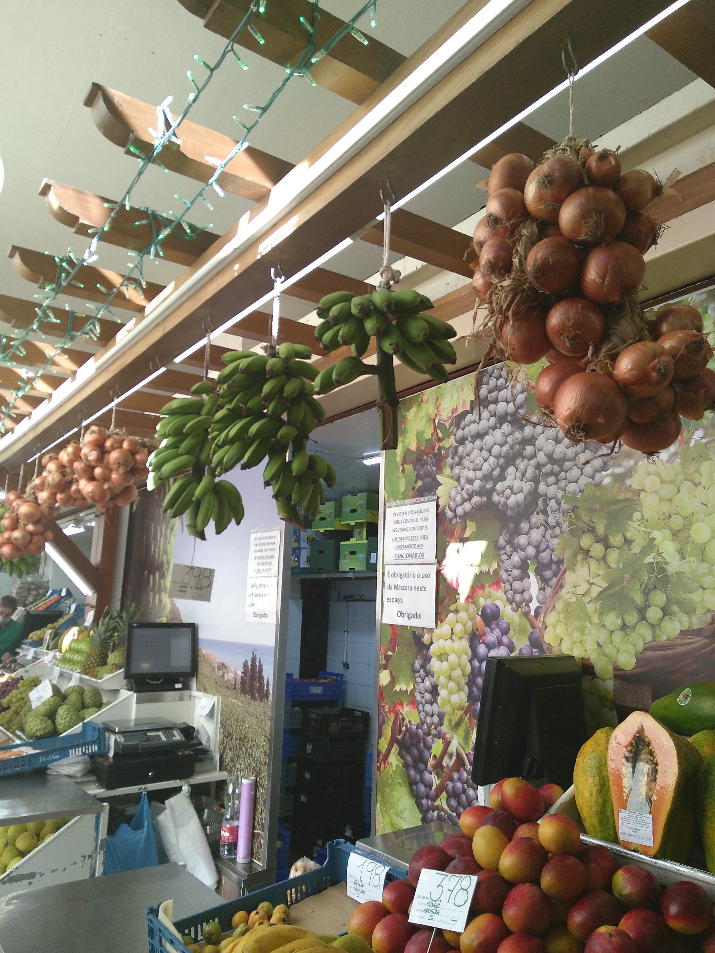 Marché fruits et légumes funchal madère