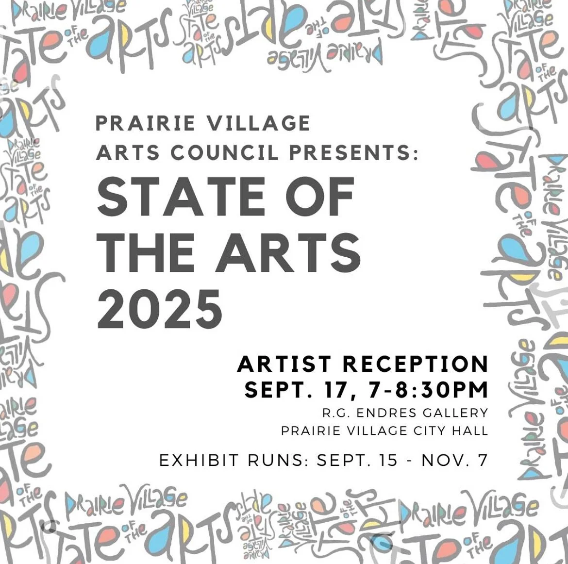 Friends! Come see me in State of The Arts show at the RG Enders Gallery in Prairie Village. 

Show runs 9/15-11/7

Reception September 17 7:00pm-8:30pm RSVP at the link in my bio!
People&rsquo;s Choice voting starts 9/15

#localart #prairievillage #k