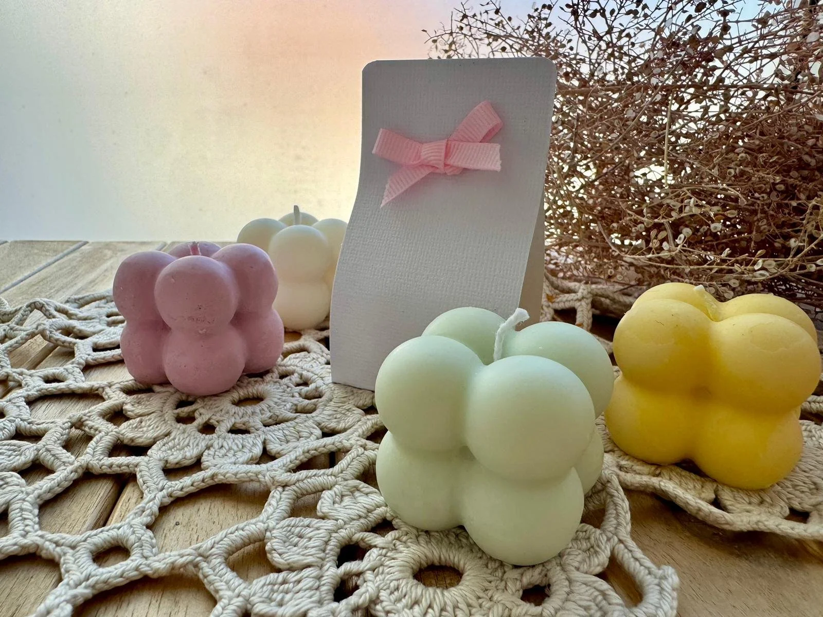 Vela decorativa mini bubble