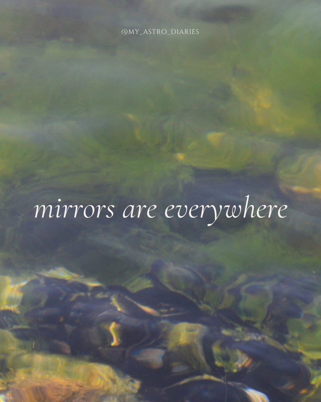 Even beyond astrology, mirrors are everywhere because human life is relational. We are constantly negotiating how we want to appear, what we want to signal, who we want to become. Libra season simply magnifies this tendency, turning up the volume on 
