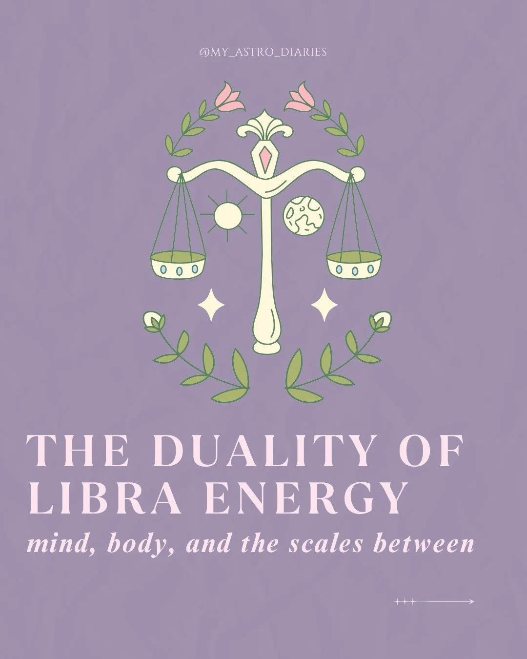 Let's explore Libra's duality today: air-sign intellect vs. Venusian desire, peace vs. indecision, and how contradiction shapes both Libra energy and human nature itself.

#LibraSeason #astrologyreadings #myastrodiaries