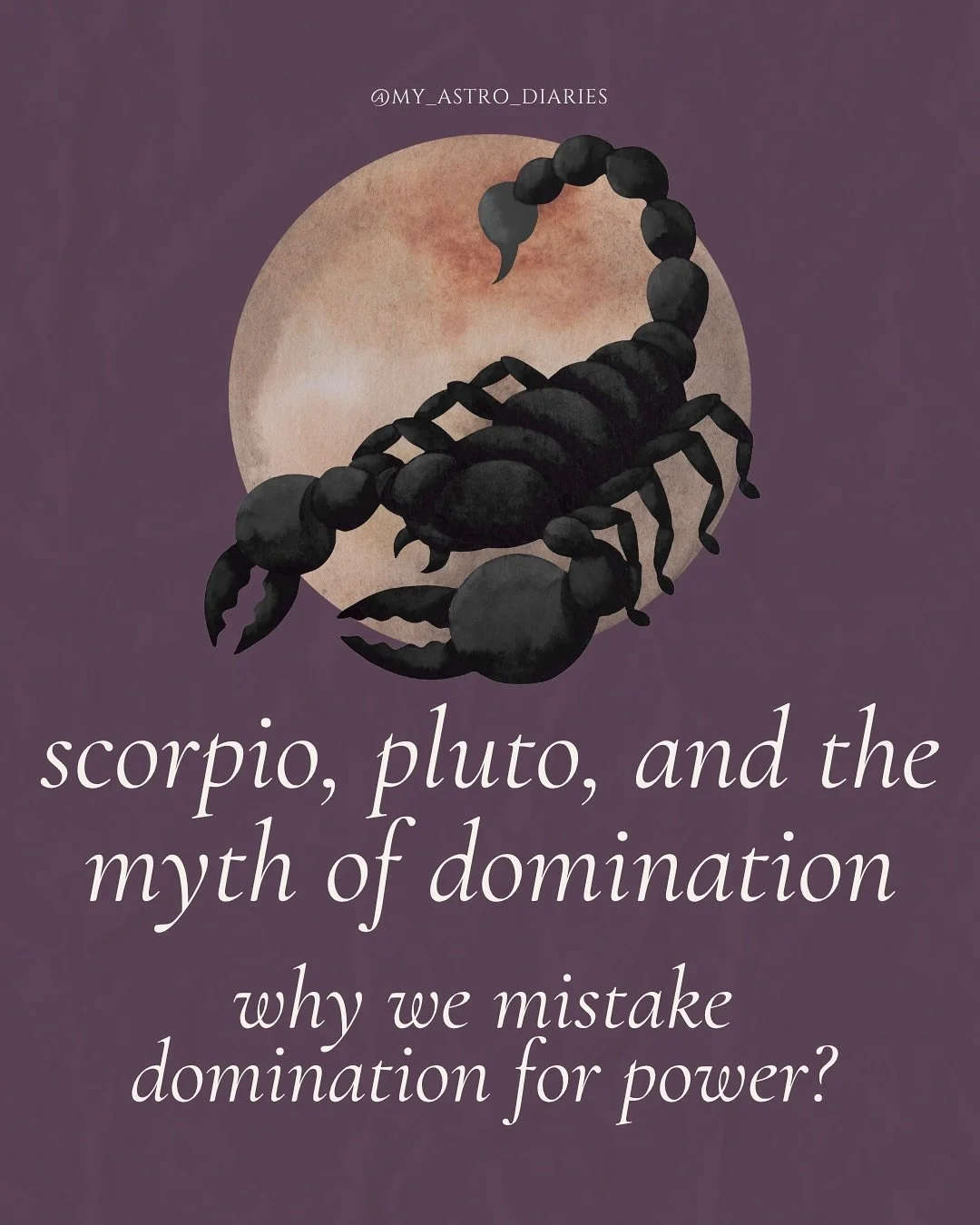 Power, in the end, isn&rsquo;t about control at all. It&rsquo;s about presence and staying in integrity when nothing is guaranteed... That&rsquo;s the real Scorpio magic: depth without fear, intensity without possession, power without domination.

Be
