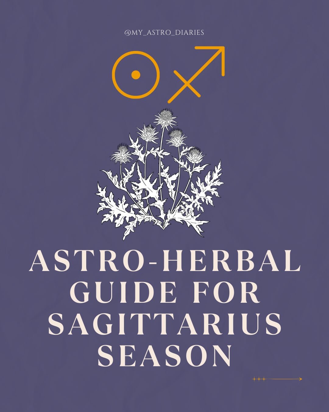 Step into Sagittarius season with My Astro Diaries Astro-Herbal guide! ♐️✨

Discover the magic of saffron, sage, basil, cinnamon, and milk thistle, and learn rituals to ignite clarity, joy, and the adventurous spirit of the Archer. Align your energy 