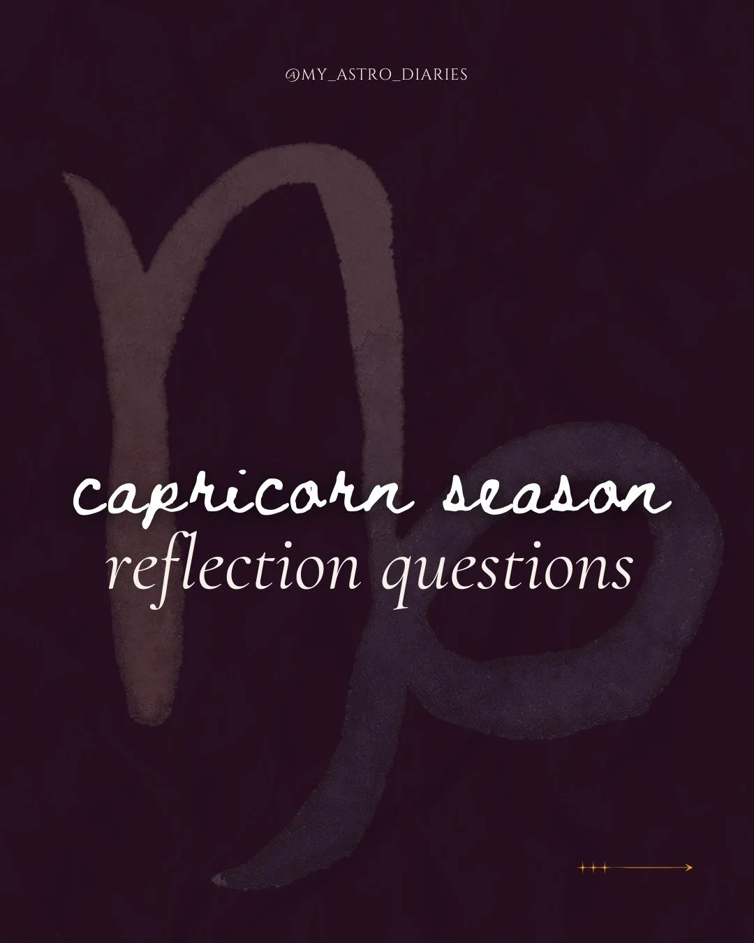 Let's close the Capricorn season with some good old reflection questions.

#CapricornSeason #MyAstroDiaries