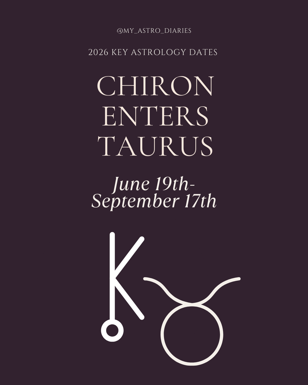 Chiron in Taurus 2026 Astrology