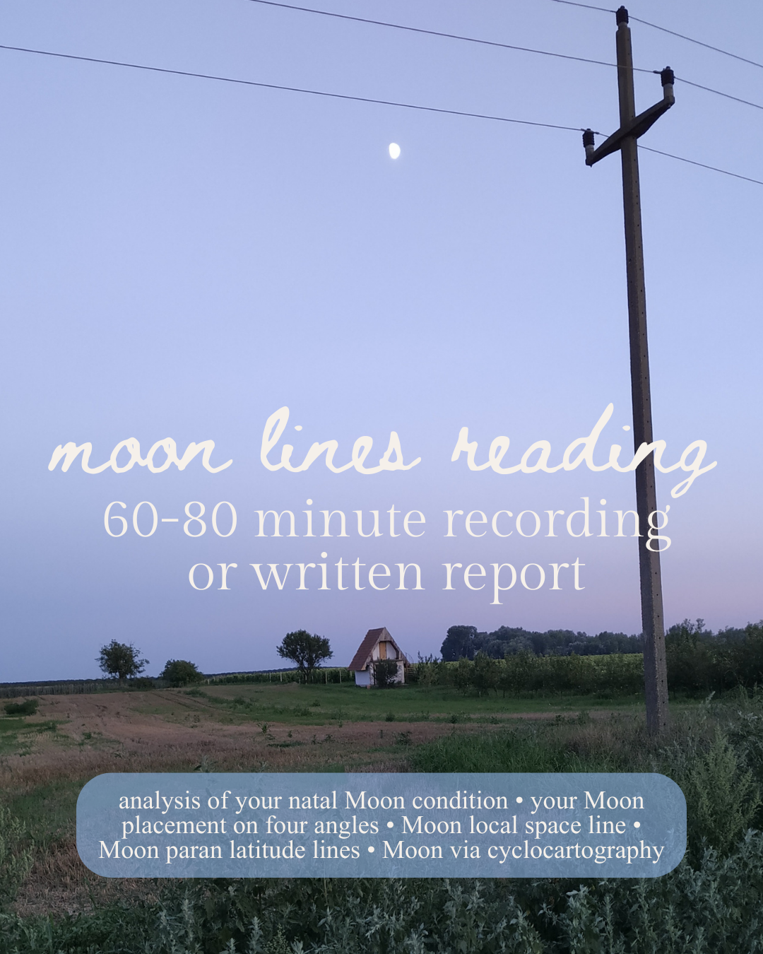 Moon Lines Astrocartography Reading