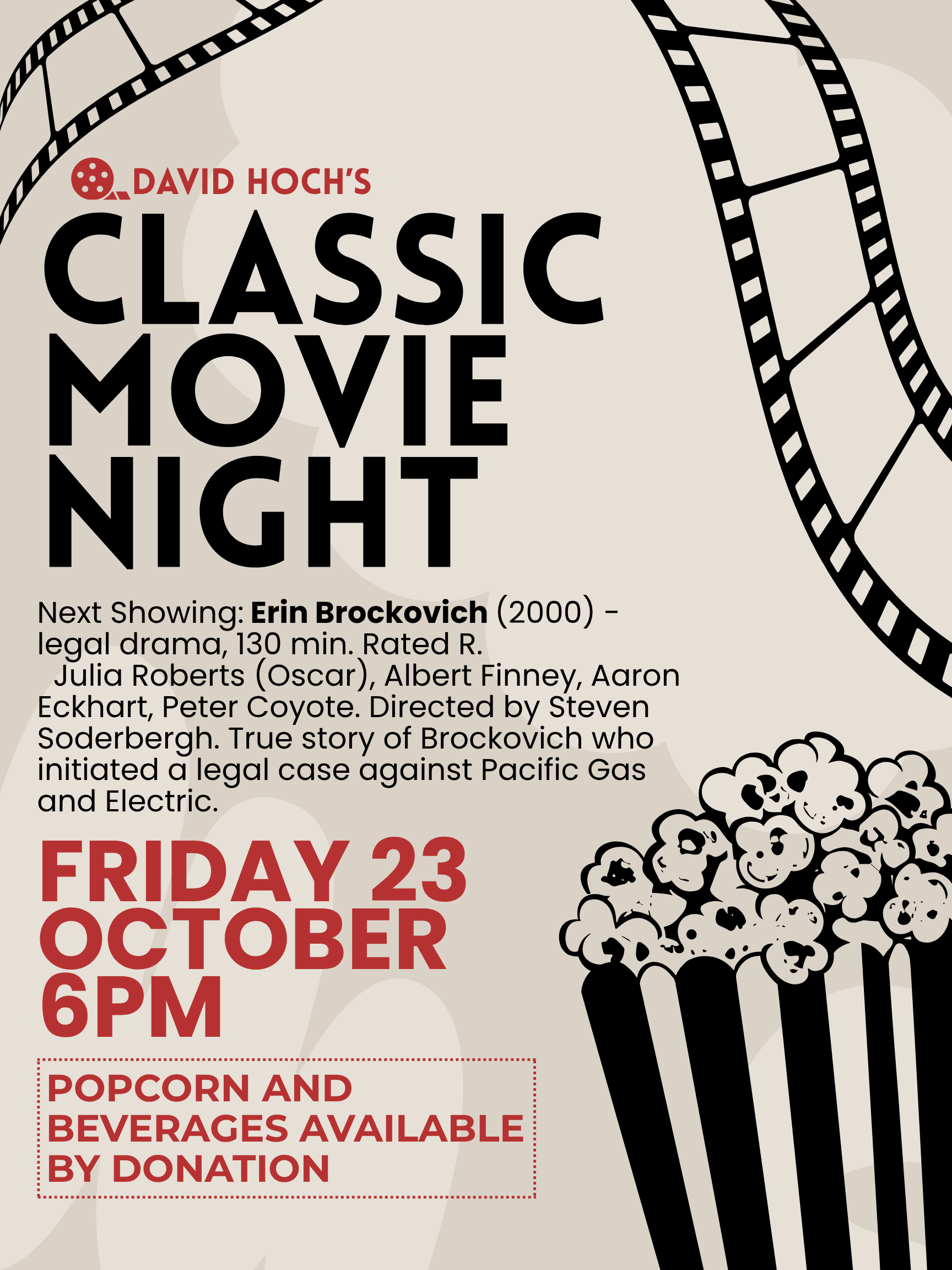 Classic Movie Night - Erin Brockovich