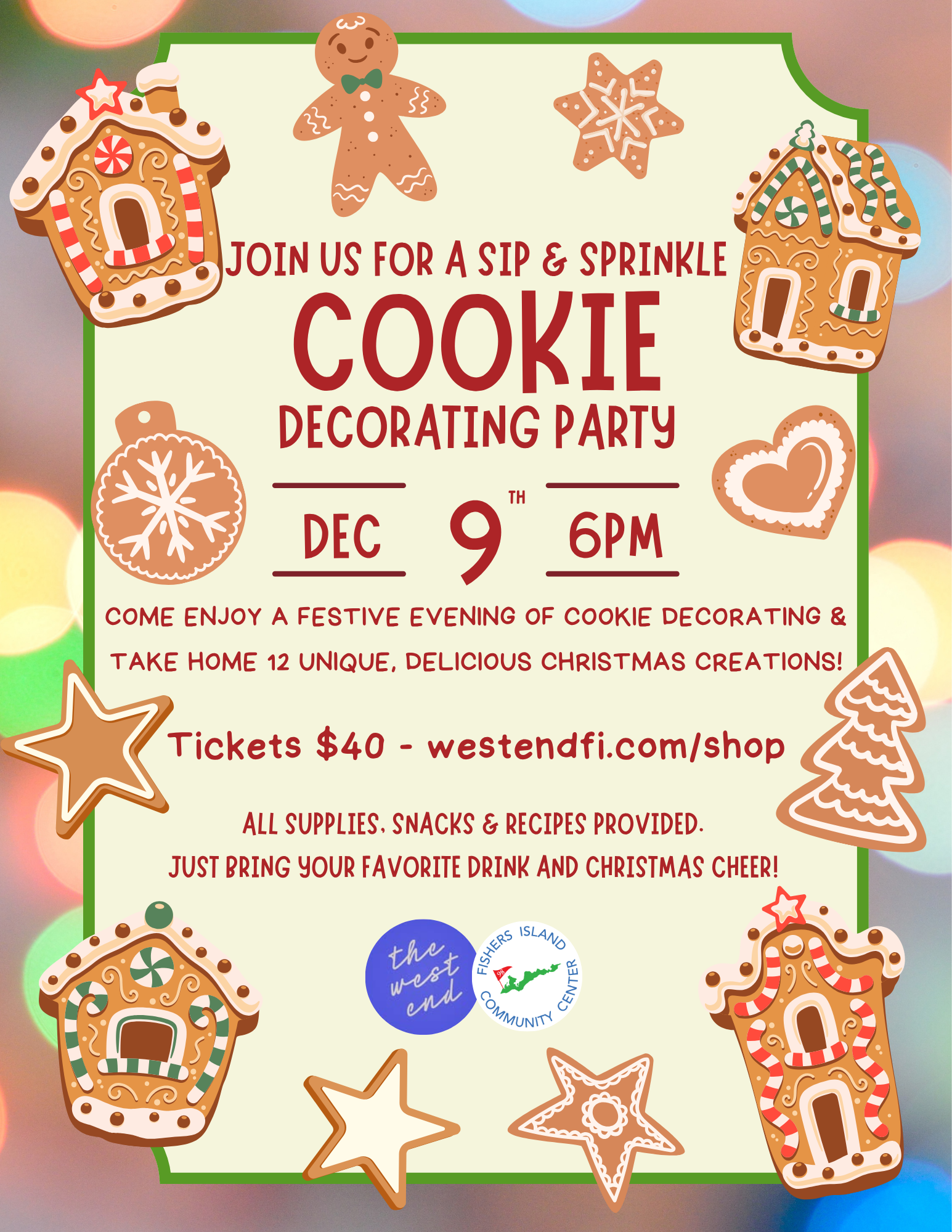 Sip & Sprinkle - Cookie Decorating Class