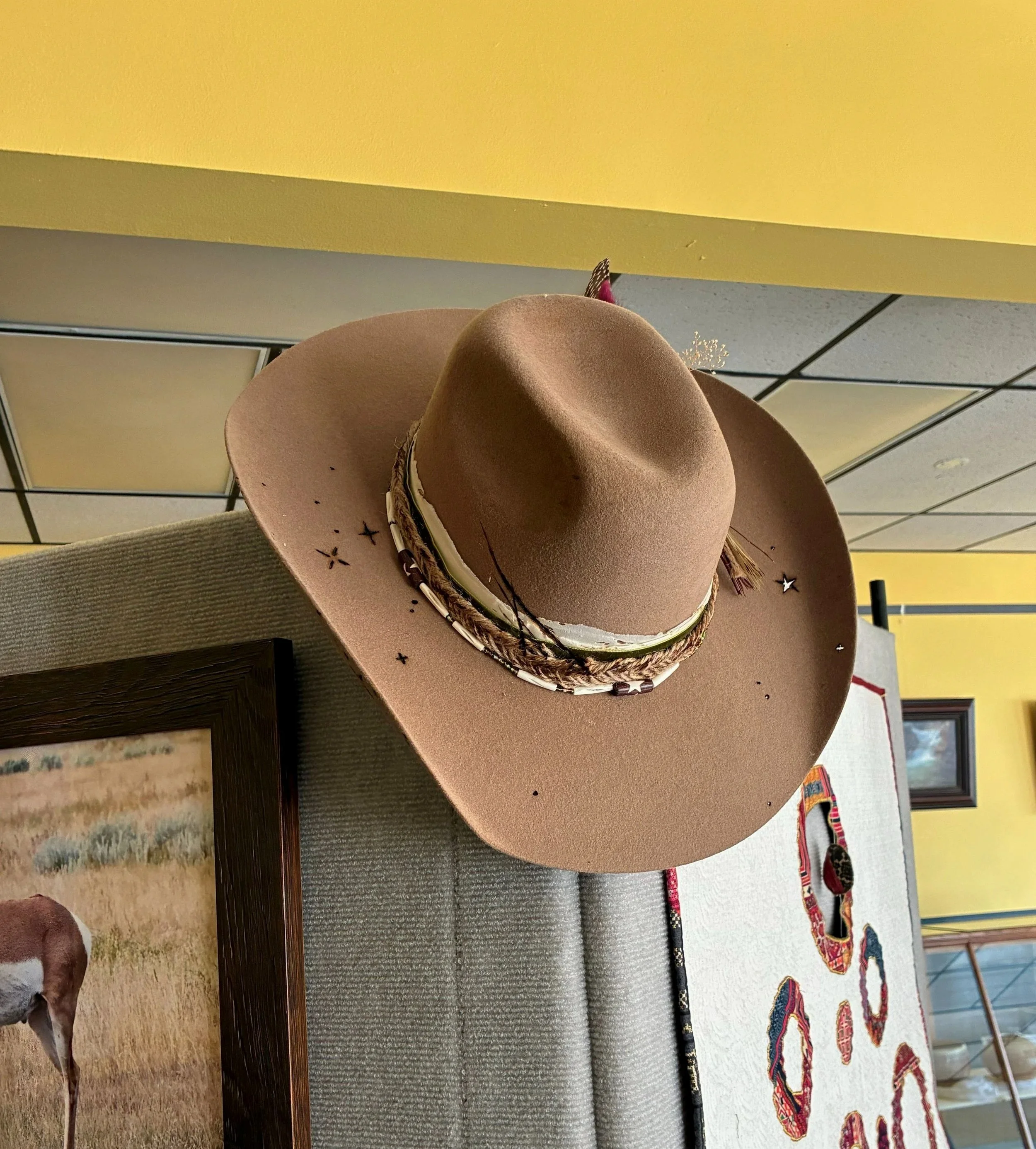 Hat art by Wyoming artison McKenzie Childress