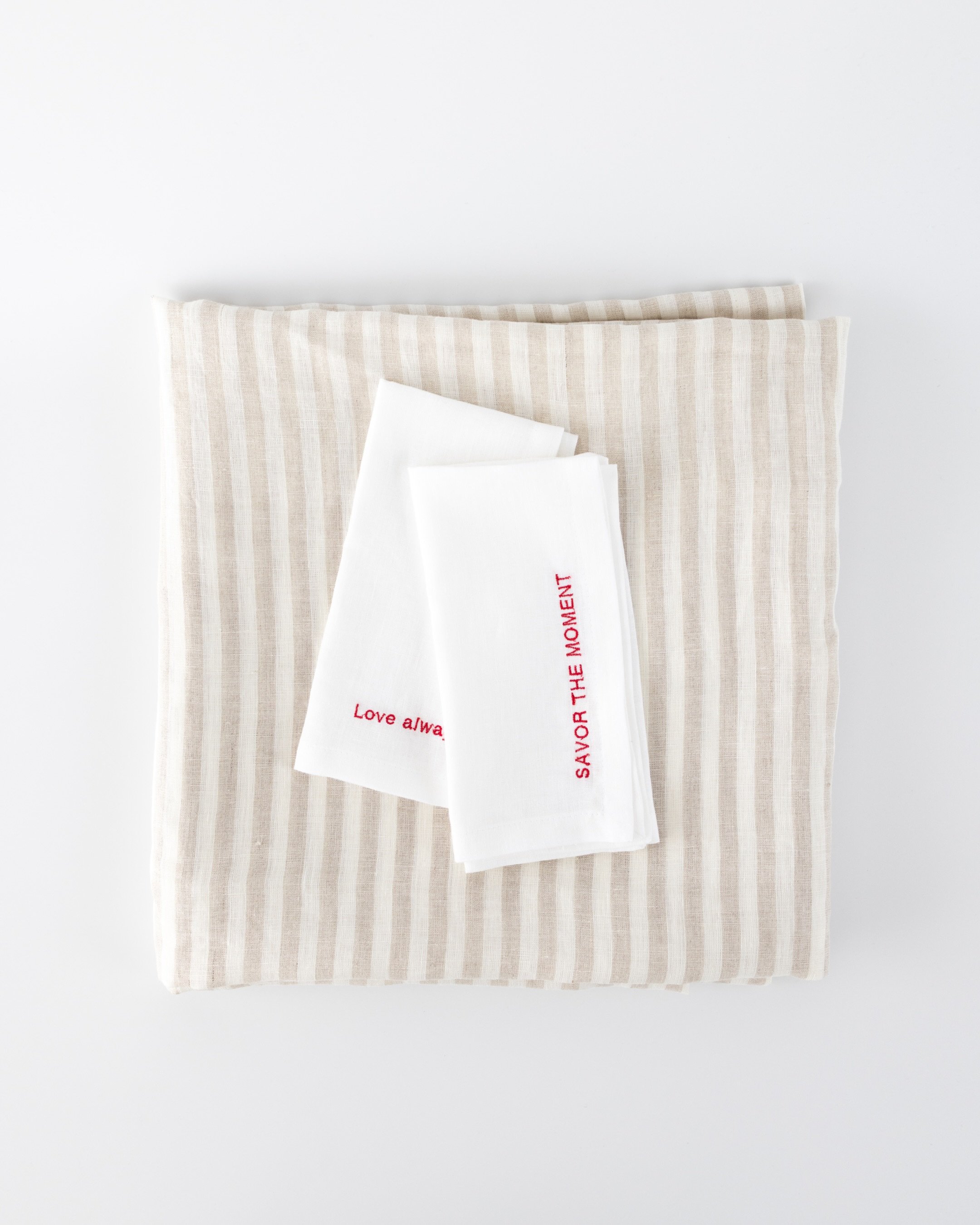 A few OURY favourites are still available.

Handcrafted pieces from previous collections &mdash; table linens, headscarves, flower bags and more &mdash; now part of our Archive Sale with up to 40% off.

Only a few pieces remain. Explore the Archive o