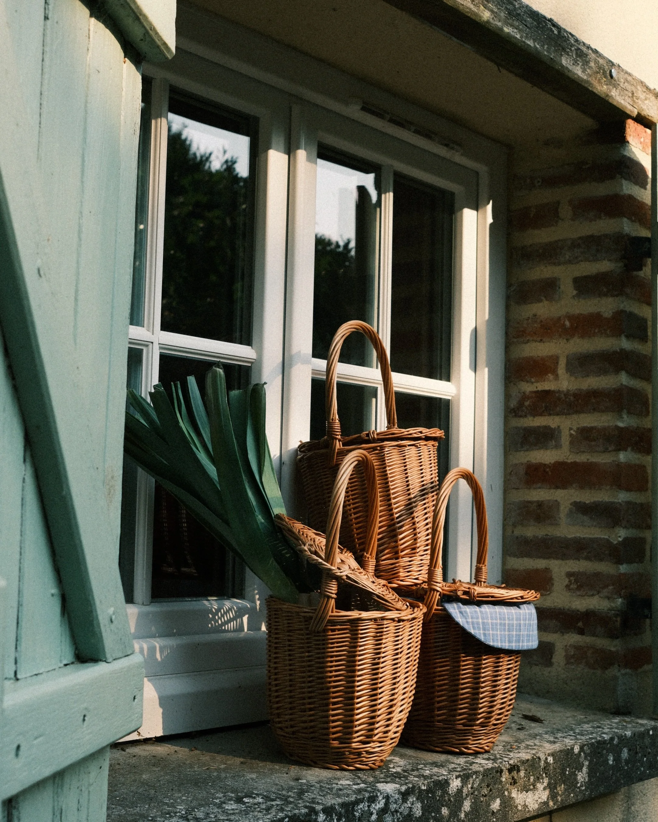 A basket for the everyday &mdash; for carrying, storing, gathering, and whatever the day brings.

Handwoven in Ukraine, with a removable cotton cover made in our Amsterdam atelier.