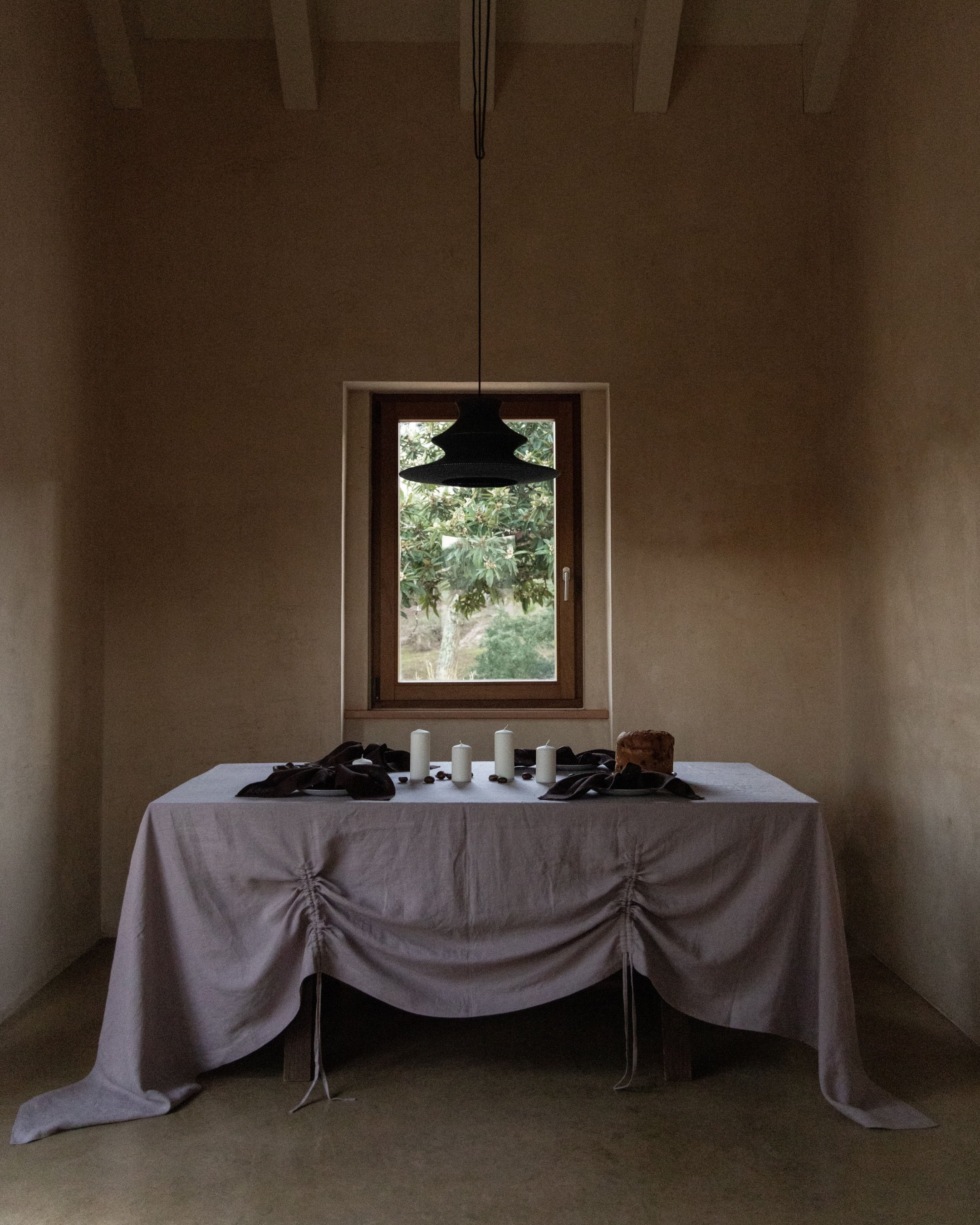 One of our signature pieces, the Linen Tablecloth with Drawstring Gathers. Handcrafted in our Amsterdam atelier, with adjustable gathers that make it easy to create a more dramatic, sculptural look or keep things soft and relaxed.

Discover at ouryho