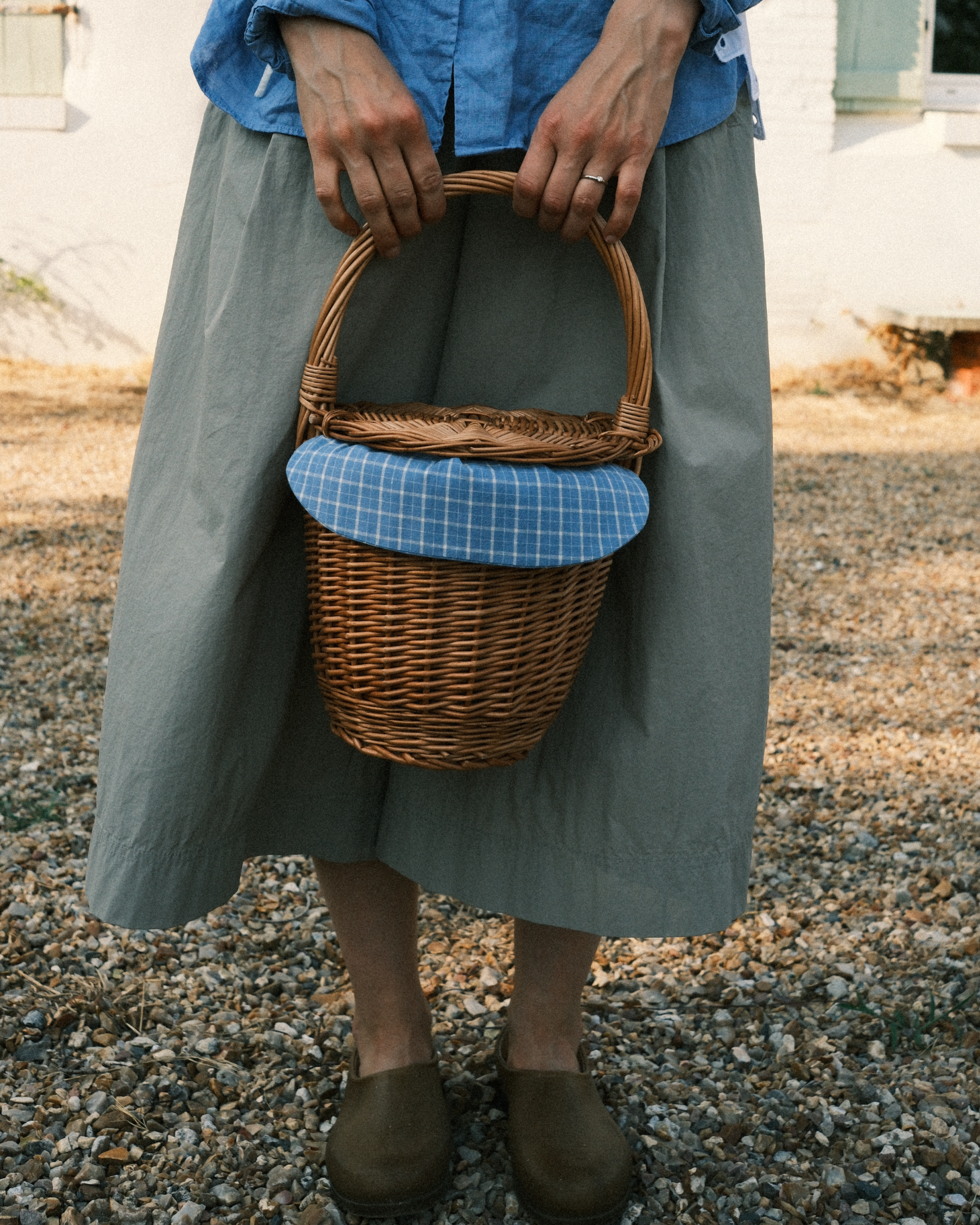 Willow Basket with Cotton Liner
