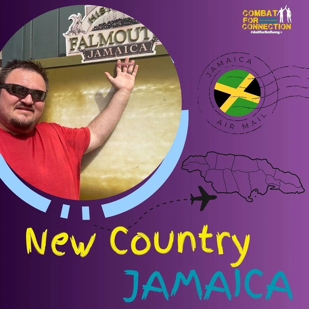 We made it to Jamaica! Love seeing how our message can travel abroad, even more special that Anthony&rsquo;s dad was able to do it himself. Anthony definitely heard his fair share of Bob Marley songs from our household. #spreadthelove❤️ #combatforcon