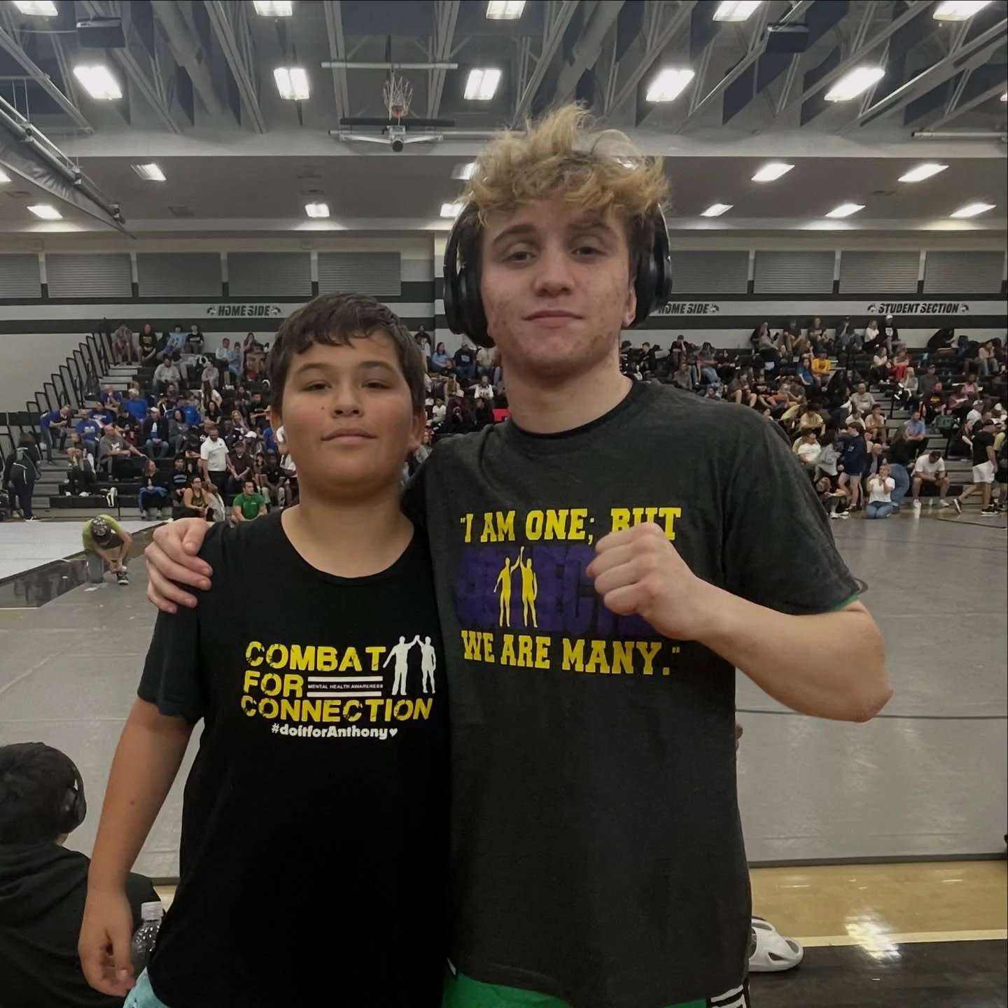 So amazing to see our new shirts out in the wild!!! We have a few sizes left then will be putting names on a waitlist for the January drop! #connected #combatforconnection #mantrashirts