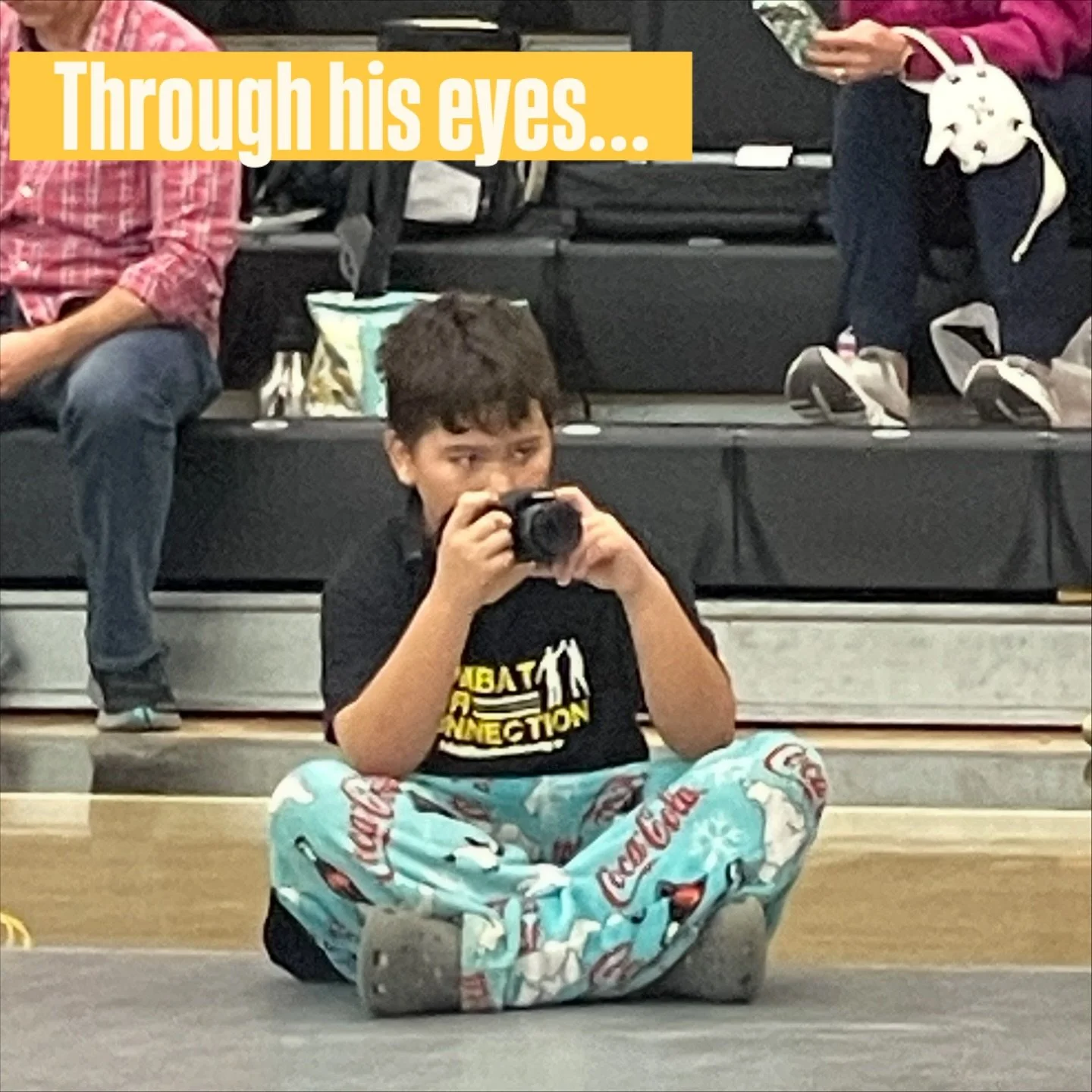 Felix took a turn behind the camera and captured these moments for us at the Husky Invitational.  Watch out @rhetthoy_photography he&rsquo;s coming for you. #behindthecamera #throughhiseyes #saycheese #wrestling #combatforconnection
