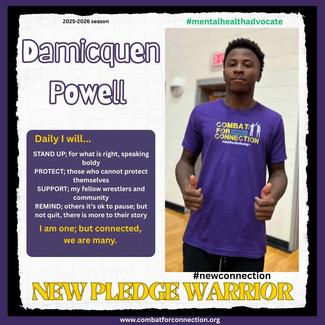 When Coach asked, &ldquo;Who wants to be our mental health advocate for the team?&rdquo;, he stood up. When the team wore Maroon, he wore purple. When it came time to make a difference, he did. What a testament to the type your man Damicquen Powell i