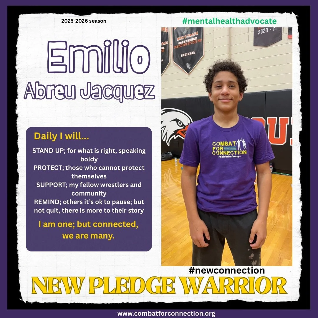Emilio first came to us during a dual and asked how he could pledge. We shared how to join on our website and within minutes he had circled back announcing he had taken our pledge. The next time we saw him, he announced he was ready to wear our pledg