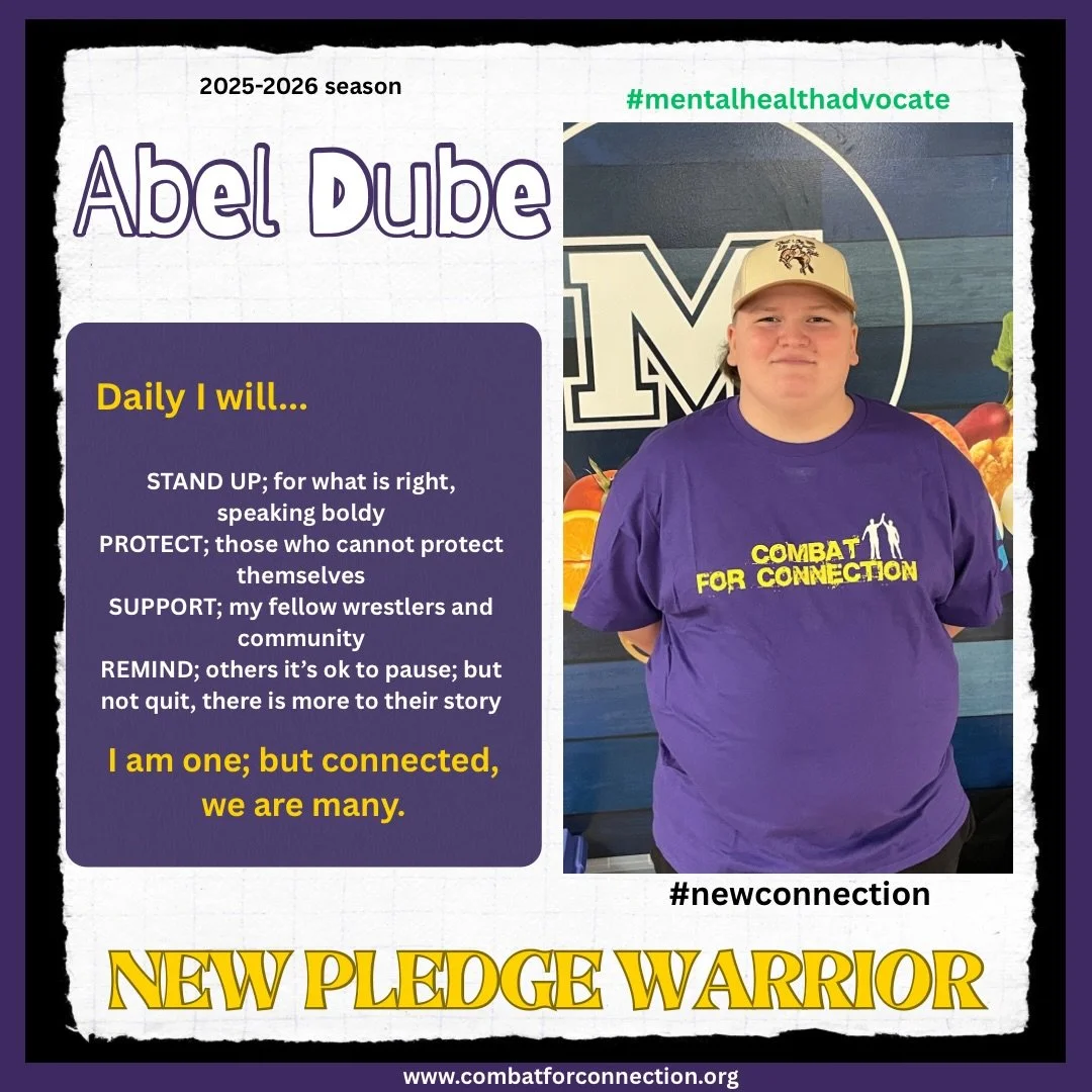 Watching this young man support the rival team during conference showed his true colors. Abel is all about supporting wrestlers doing wrestling things! No need to limit himself to one team or club as we truly are all on the same ride. Grateful to hav