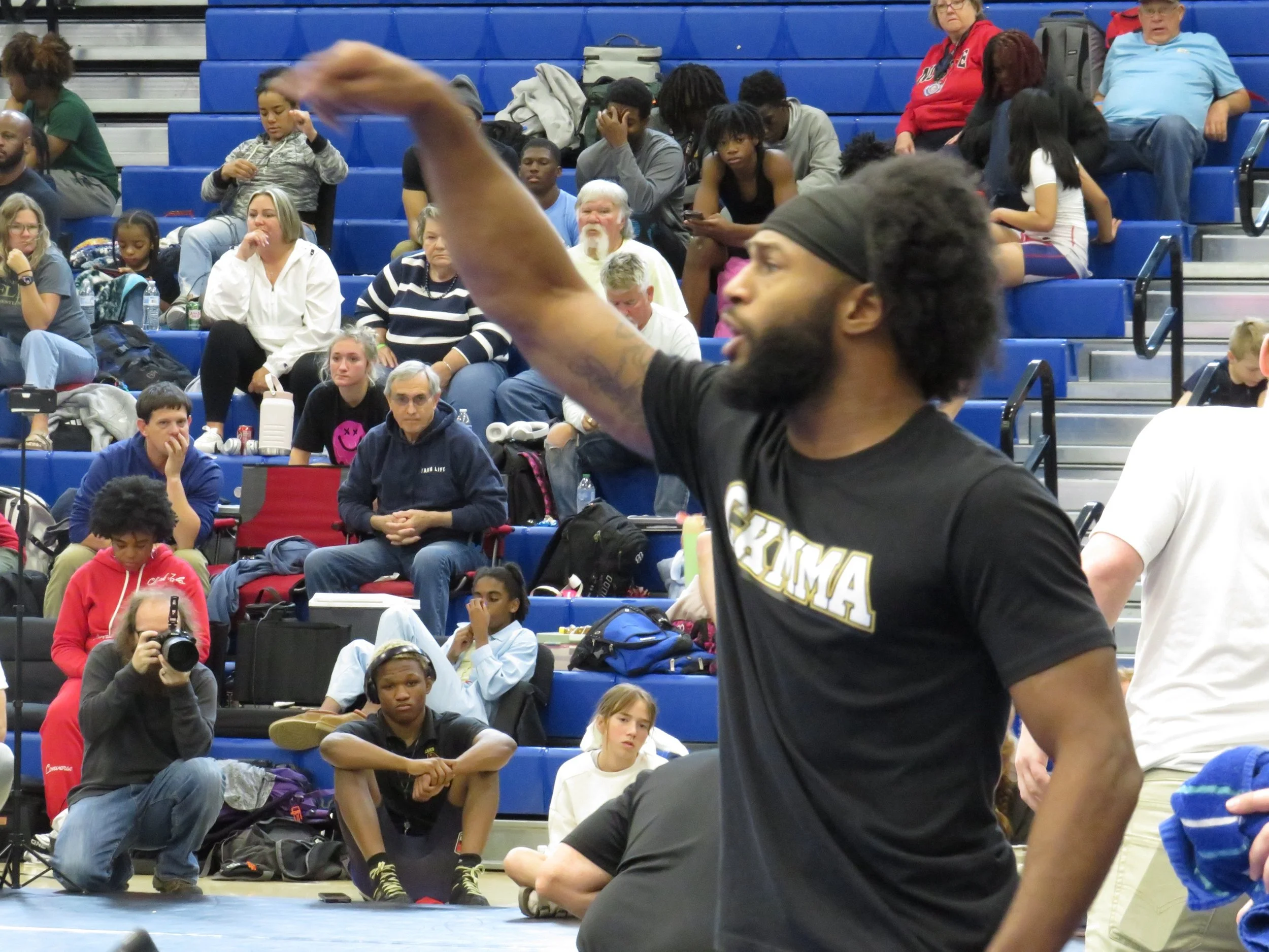 Coaches &hellip;some taking a turn at refereeing this last weekend at Mooresville Freestyle and Greco tournament. Their passion for the sport truly shows! #wrestling #combatforconnection #freestyle #usawrestling #community