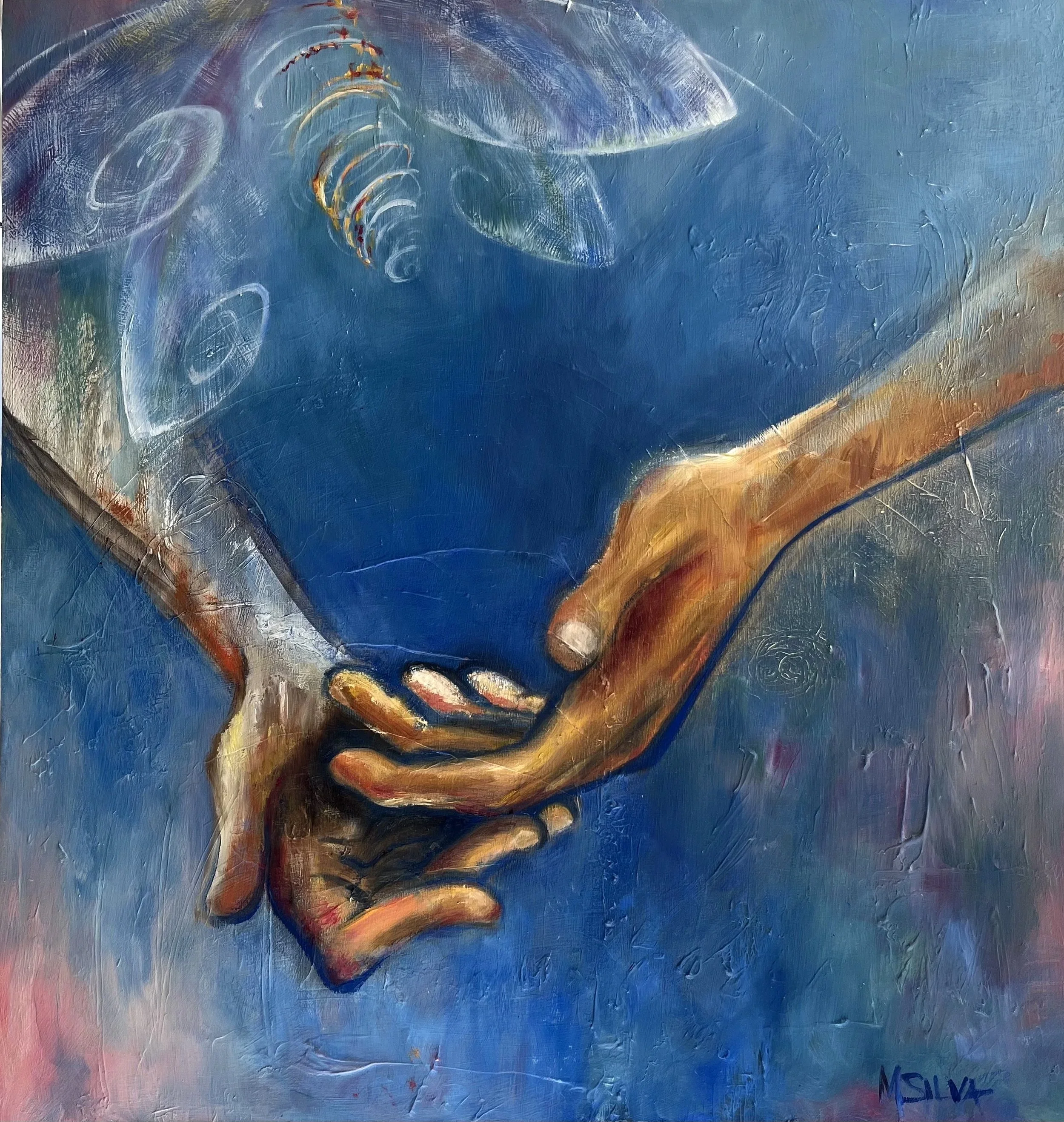 Let It Go, oil on wood