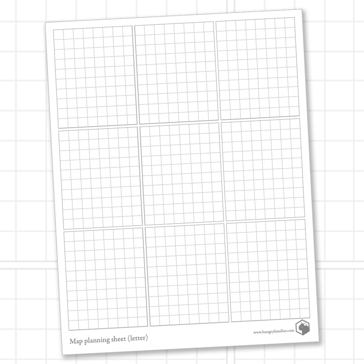 Map Planner (Printable Letter)
